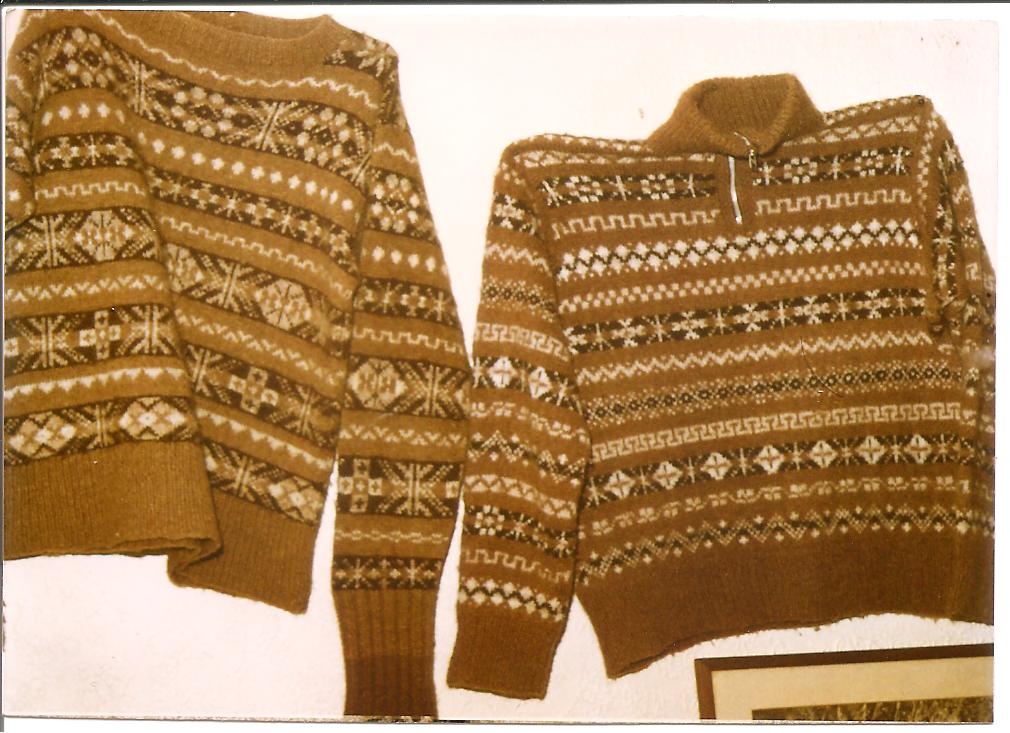 Fair Isle Fair Isle Knitwear Photographed in the 1970's