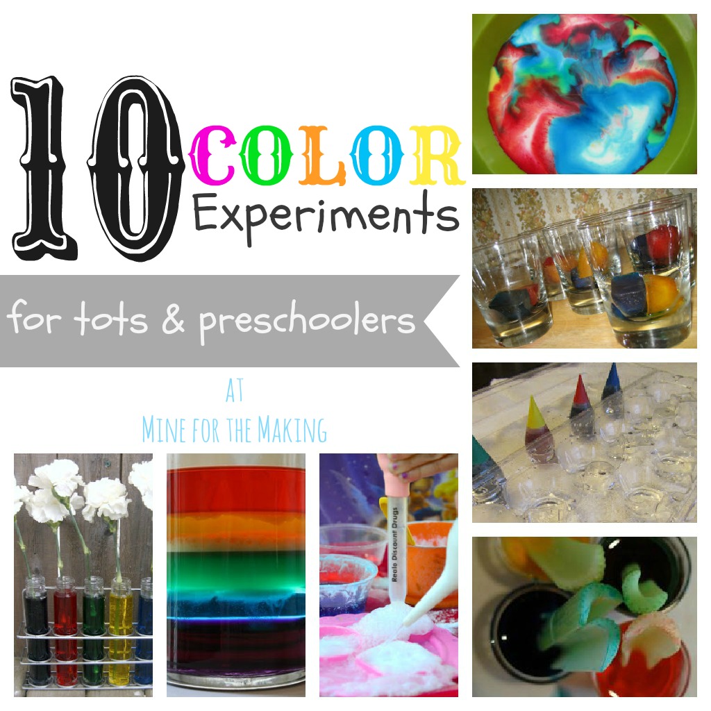 Tot School Tuesdays 10 Color Experiments Mine for the Making