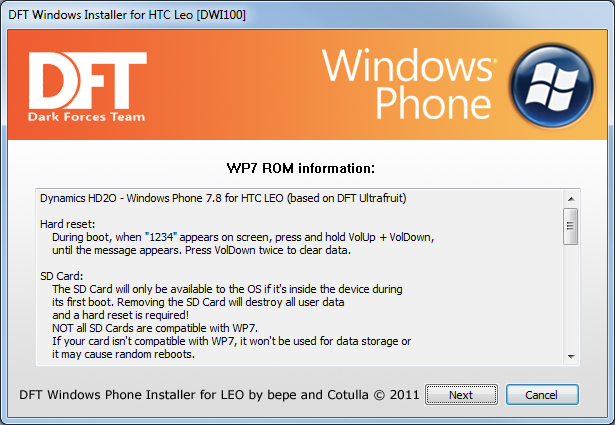 Dft Windows Installer For Htc Hd2