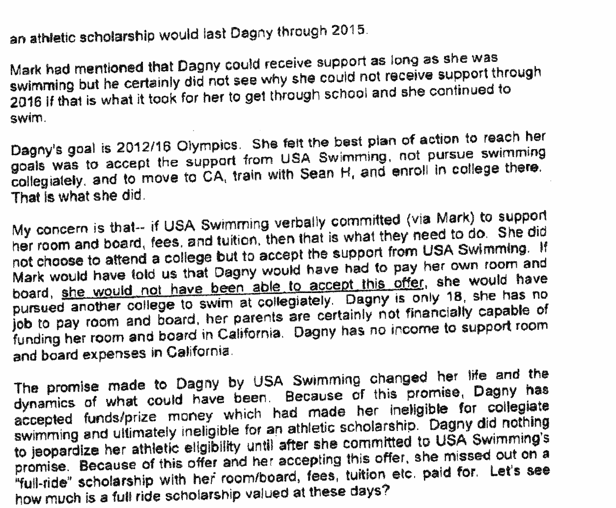 swimming essay