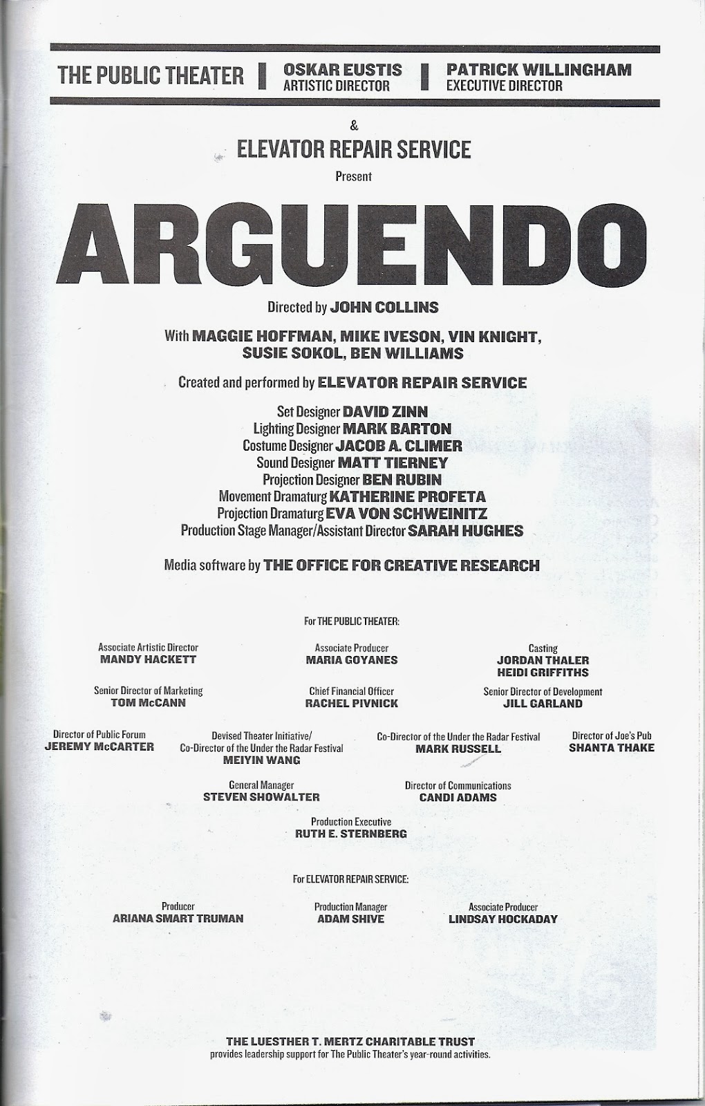 Theatre S Leiter Side 102 Review Of Arguendo September 22 2013