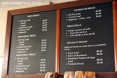 Simon Food Favourites: Clovelly Bakery: Sourdough bread, Pies & Cakes