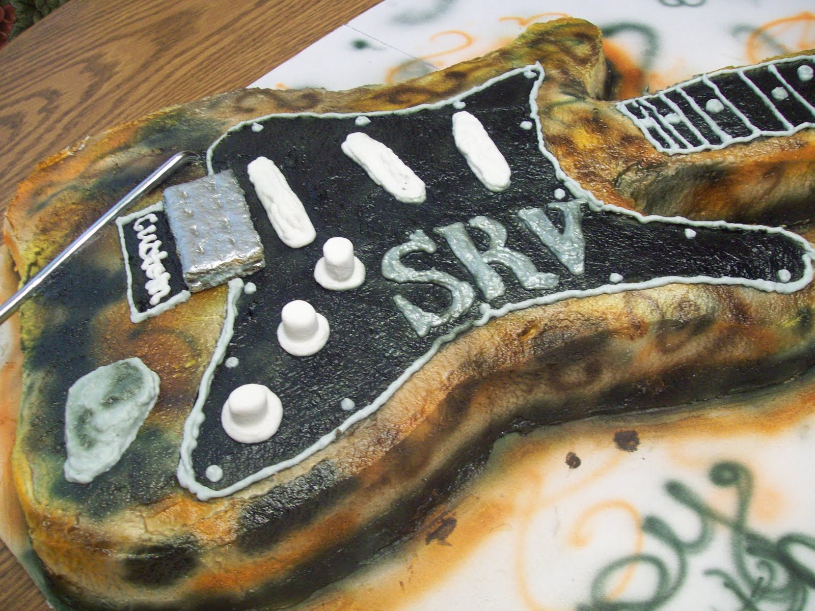 Crazy about Cakes Guitar Birthday Cake