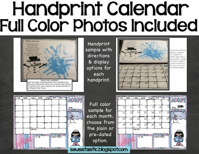 http://www.teacherspayteachers.com/Product/Handprint-Calendar-Gift-968614