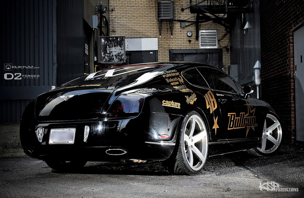 Bentley Continental Gt With 22 Inch D2forged Mb2 Wheels