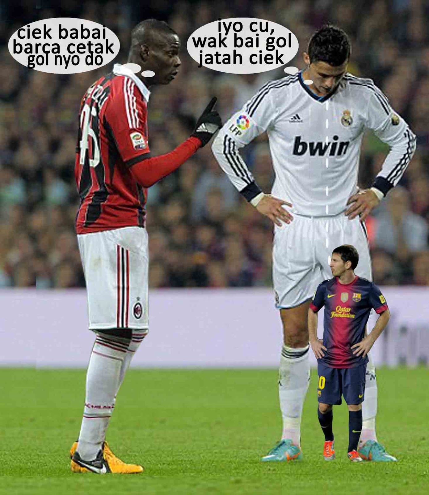 Gambar Bola Lucu Pertanyaan Lucu Balotelli Terhadap Cristiano
