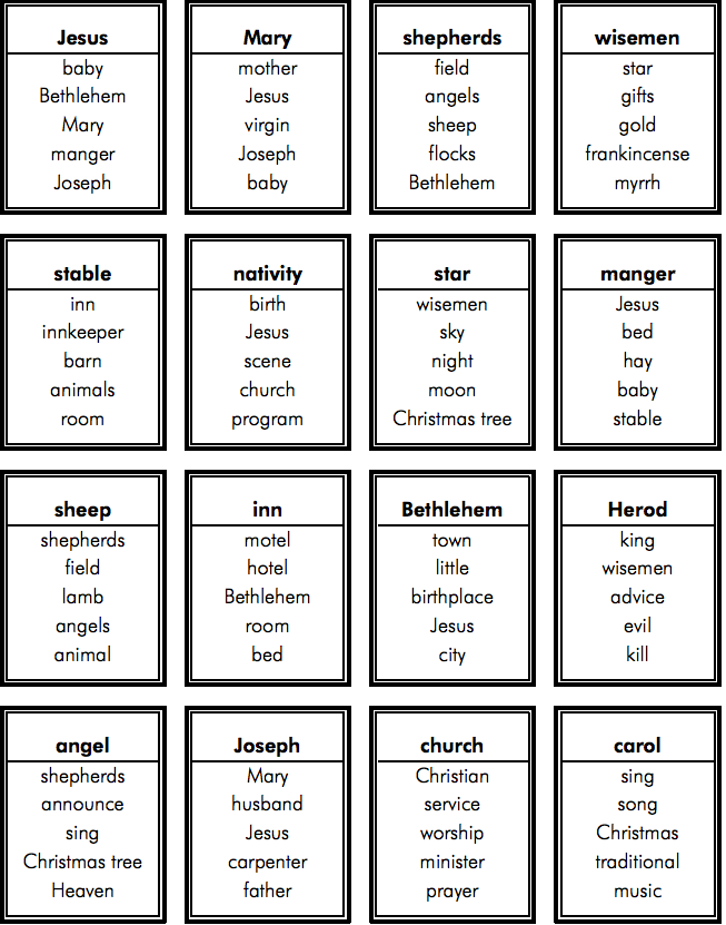 taboo game words list free