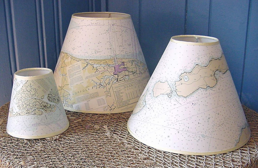 Skipjack S Nautical Living November 2018 Custom Made Nautical Chart Lampshade Is The Perfect Gift For Coastal Homeowner