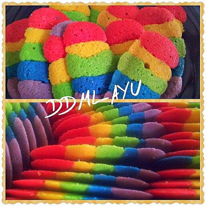 DARI DAPUR MAK LONG ....: Biskut Lidah Kucing @ Rainbow ...
