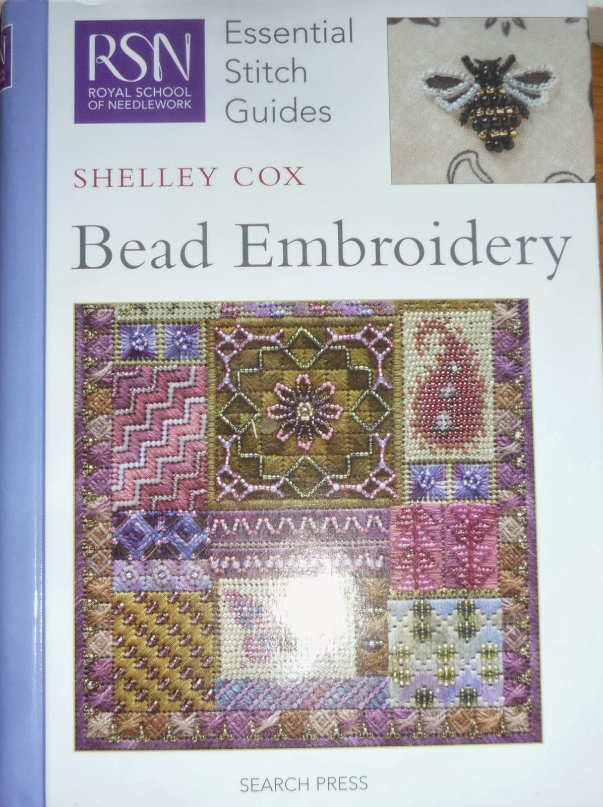 Book Review Bead Embroidery, an RSN Essential Stitch Guide by Shelley Cox