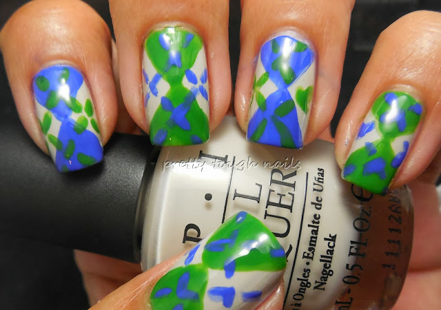 #31DC2013 Inspired By A Tutorial - Argyle Nails