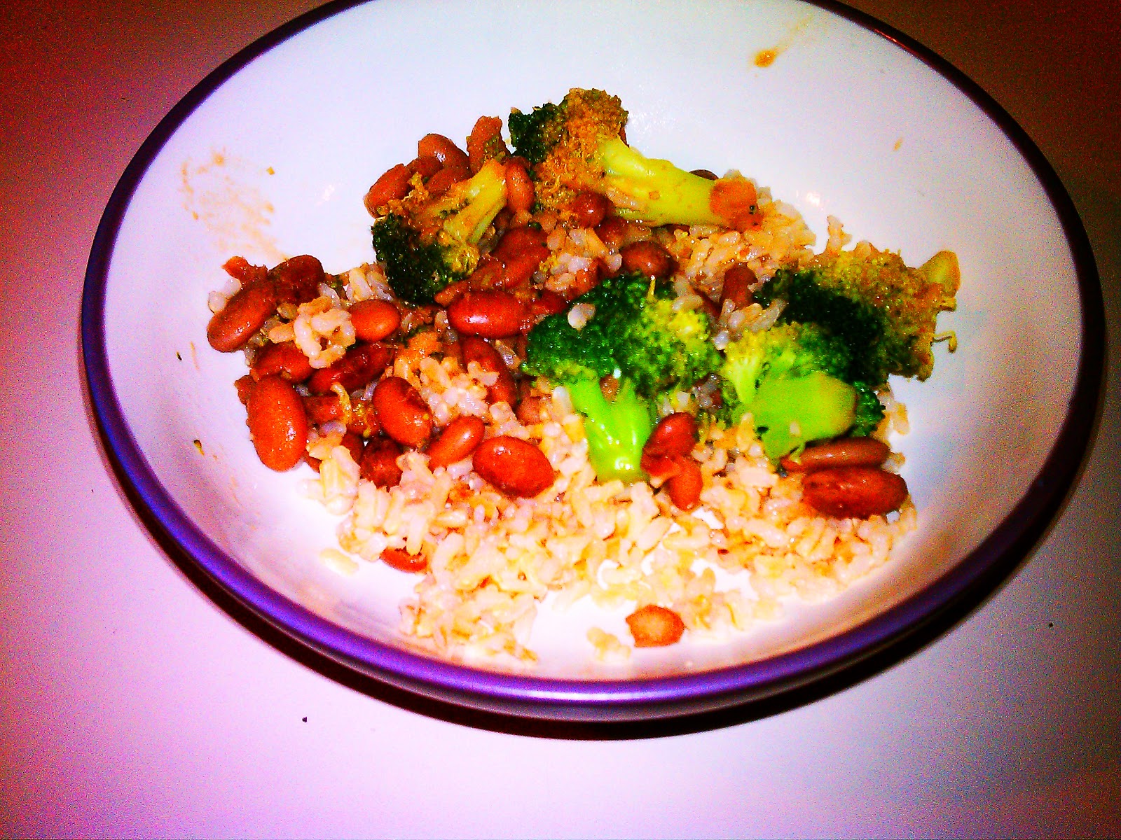 Pilot Wife Healthy Minute Meals rice with pinto beans and broccoli