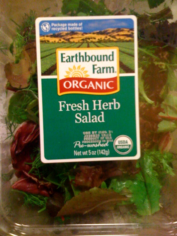 K's Veg Recipes Herb Greens & Kabocha Summer Salad