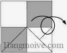 Bước 9: Lật mặt đằng sau tờ giấy ra đằng trước. Bước 9: Lật mặt đằng sau tờ giấy ra đằng trước.