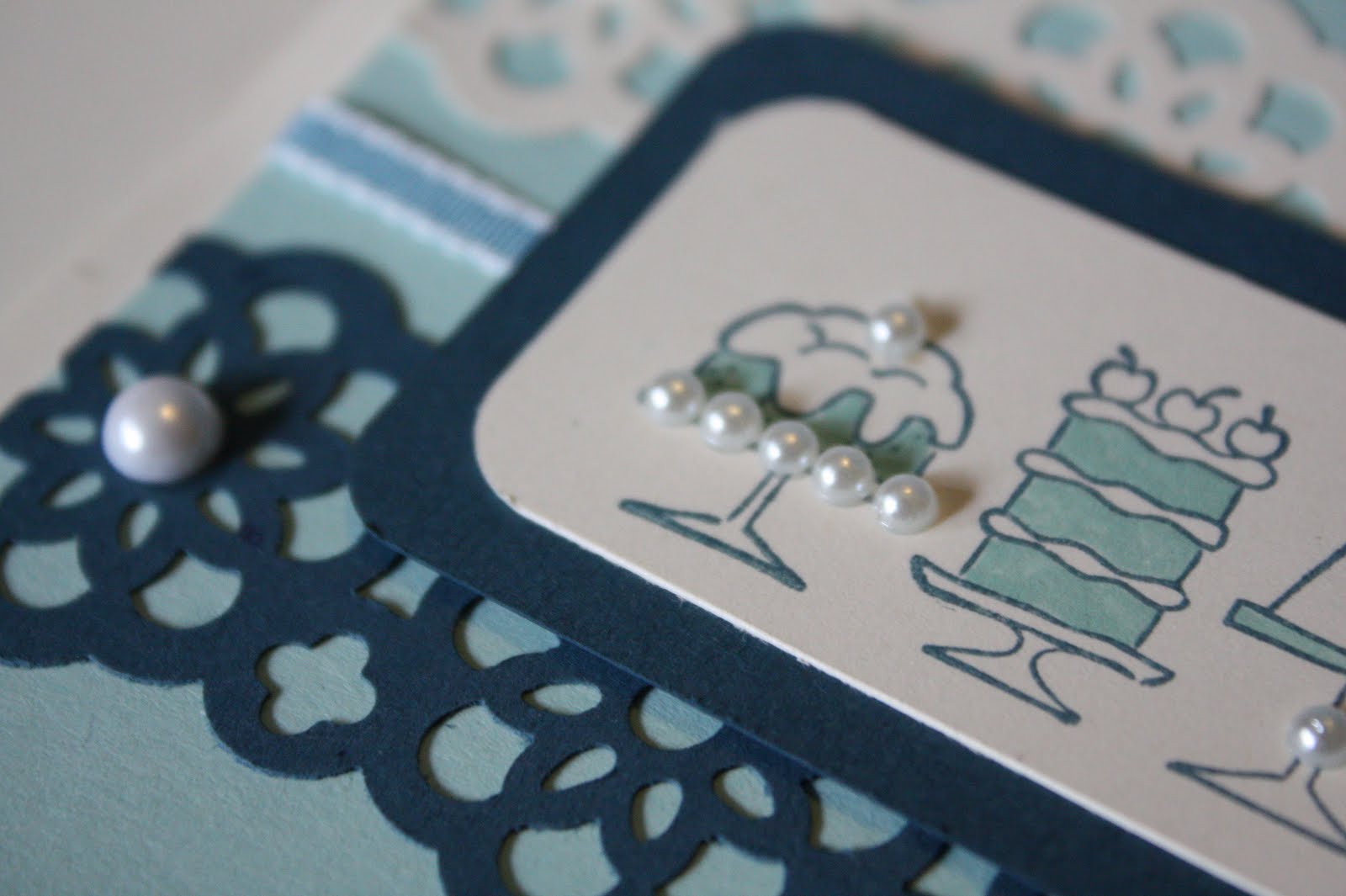 The Pursuit of Stampin'ess Lace Ribbon border punch by Stampin Up and me