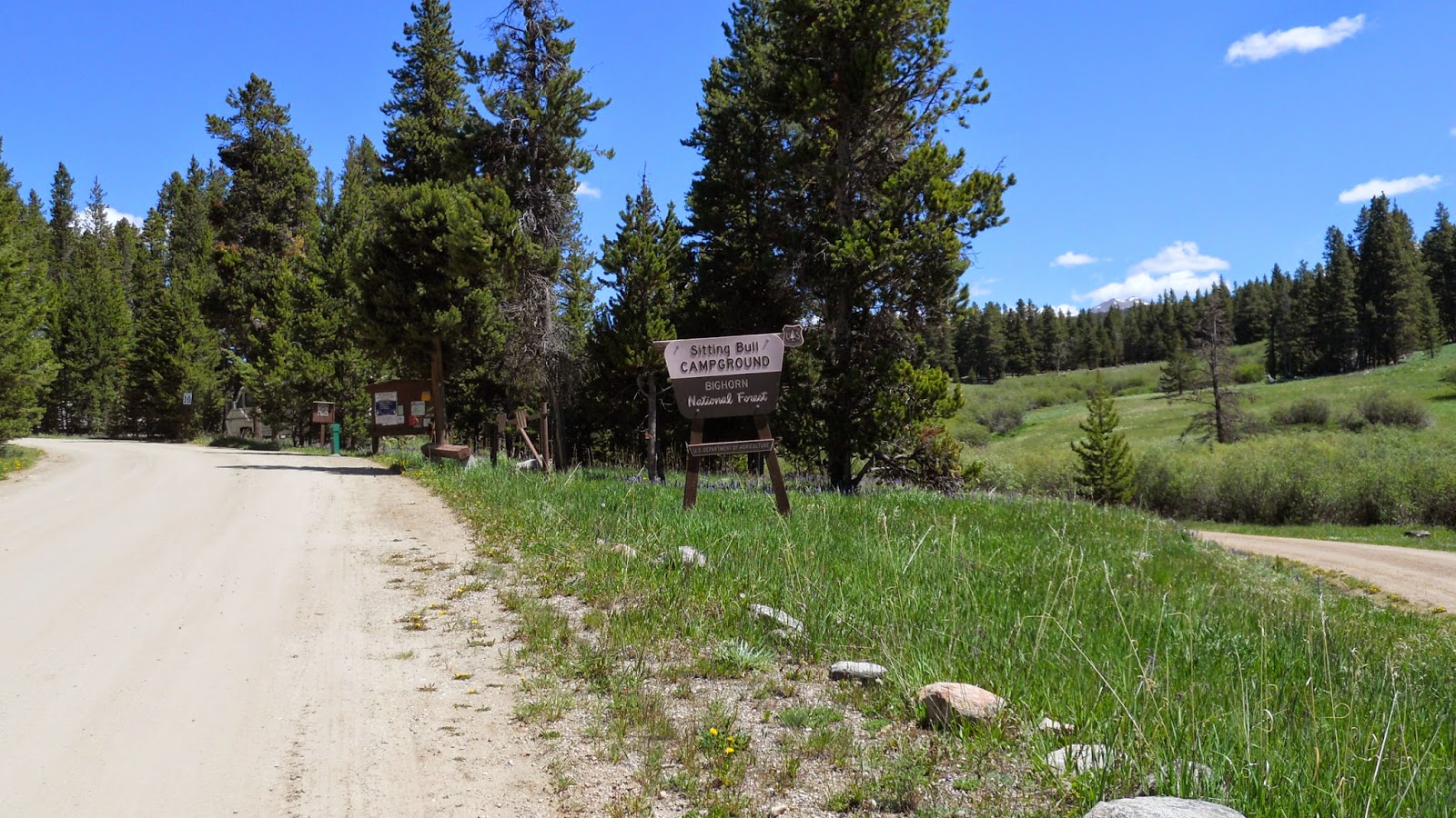 National Forest Camper Sitting Bull Campground