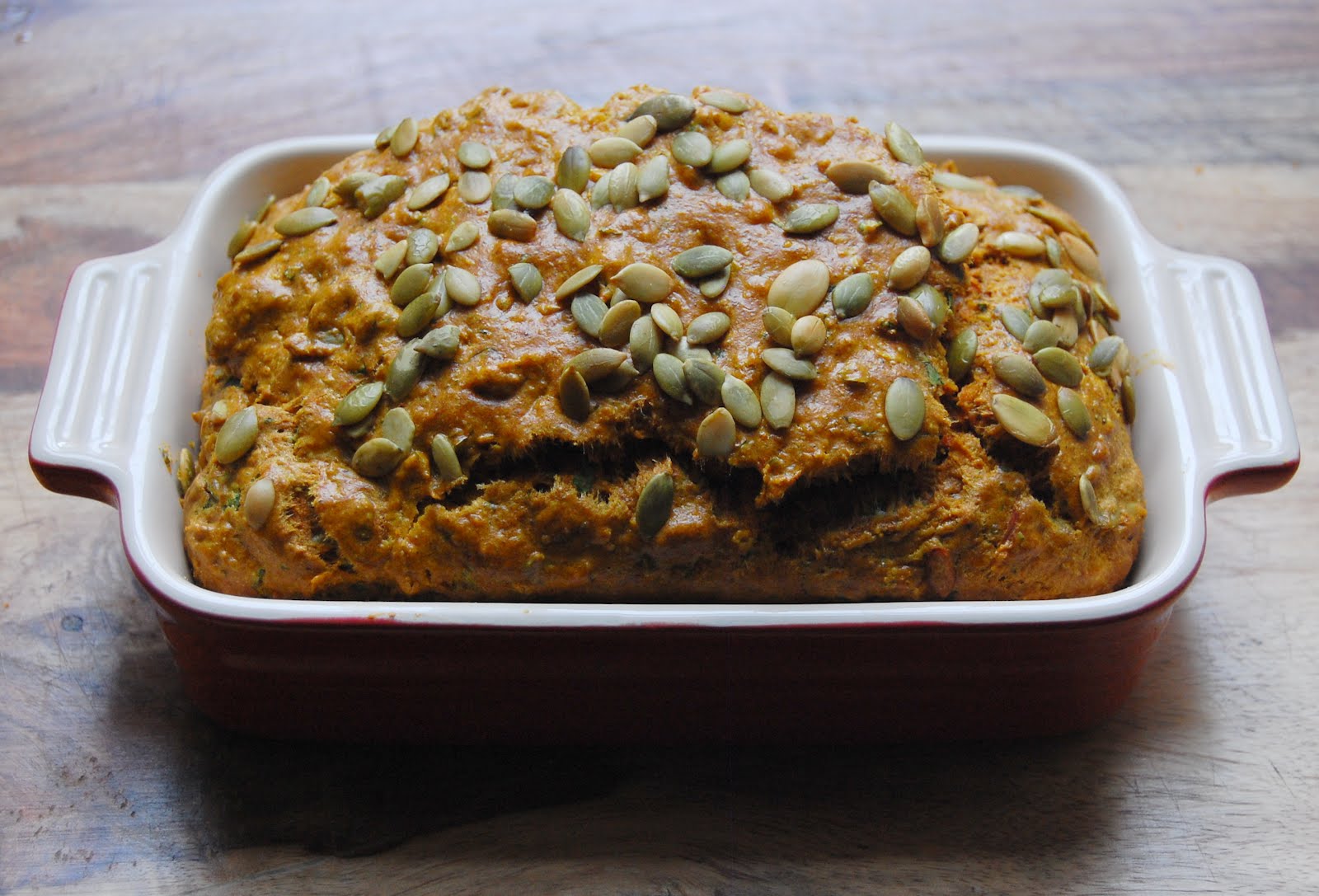 palate/palette/plate Savory Carrot Cake with Goat Cheese