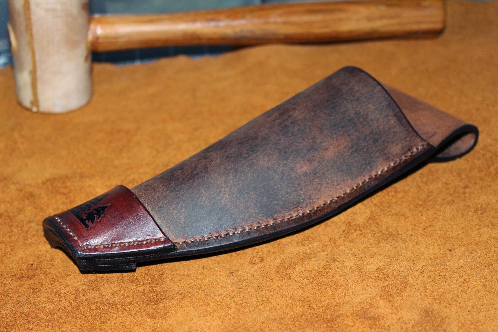 Black Forest Bushcraft Buffalo Leather Sheath for Felco Pruning Shears