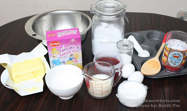 Ingredients for Strawberry Cupcakes with Easy Vanilla Buttercream Recipe