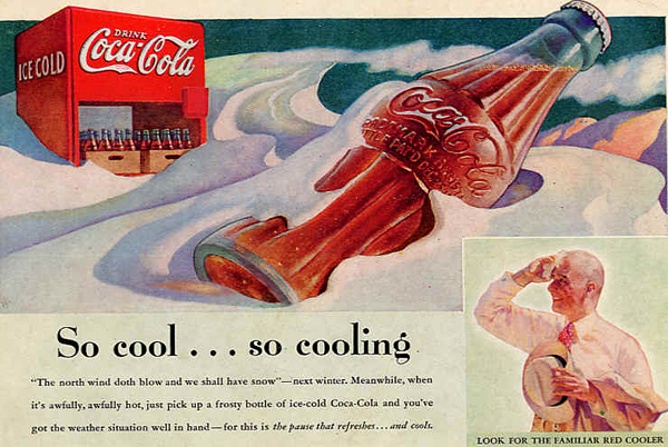 التسويق الإبداعي تاريخ كوكا كولا في الاعلانات