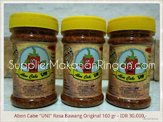 Supplier Makanan Ringan_Abon Cabe UNI Rasa Bawang Original