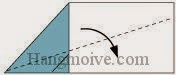 Bước 6: Gấp hai cạnh giấy xuống dưới sao cho vuông góc với cạnh còn lại. Bước 6: Gấp hai cạnh giấy xuống dưới sao cho vuông góc với cạnh còn lại.