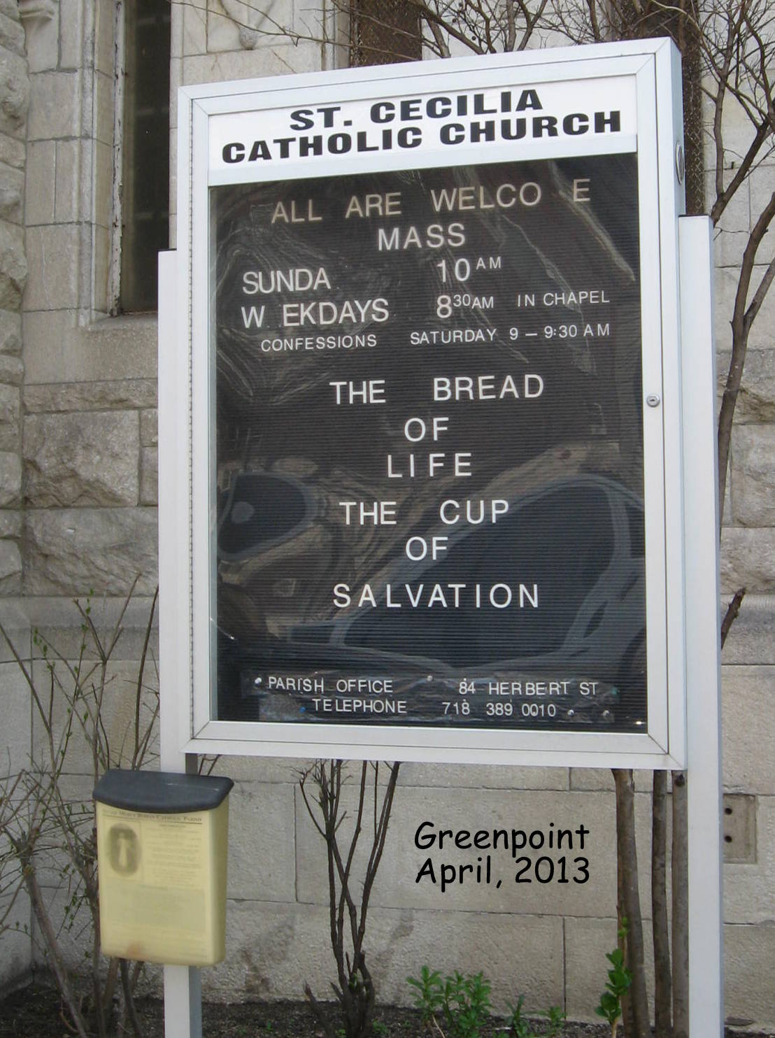 Brooklyn Catholic St. Cecilia, Greenpoint