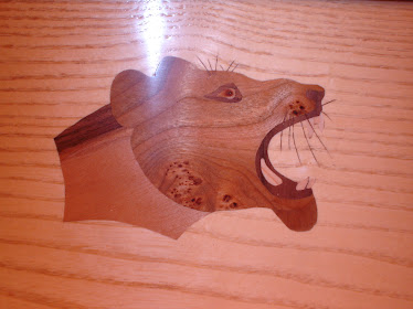Lion Marquetry