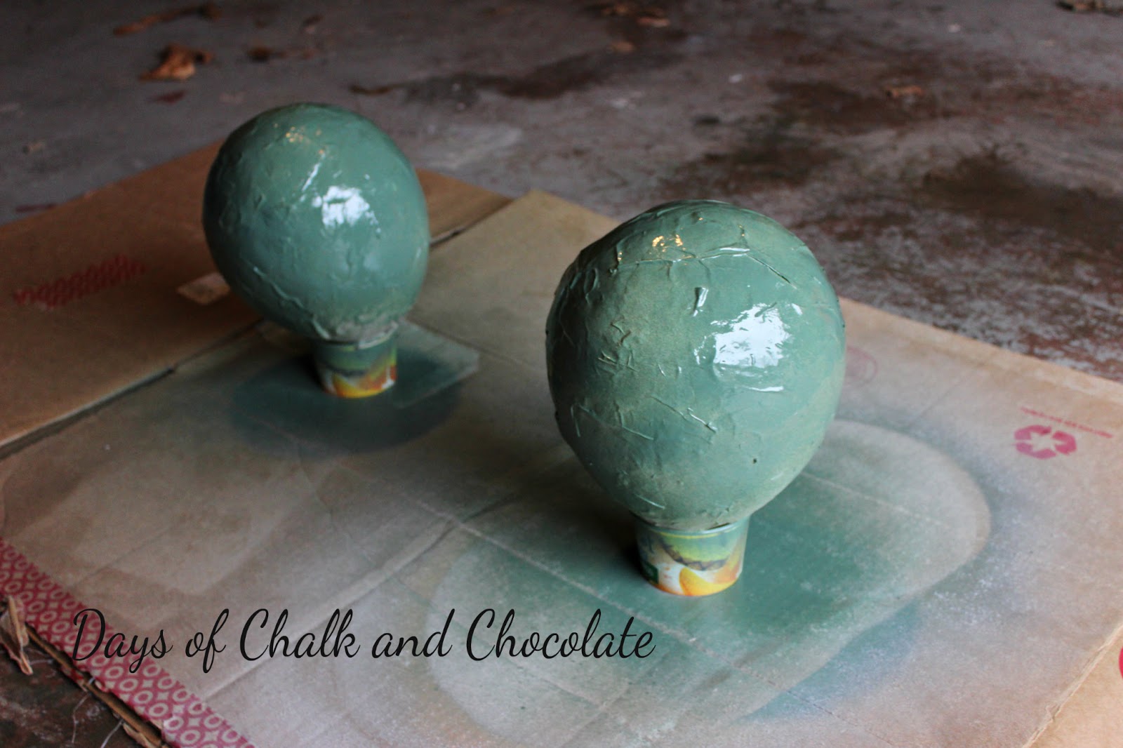 How To DIY Topiaries (Paper Mache) Days of Chalk and Chocolate