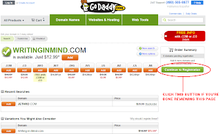 Step 2: Buying a domain name.