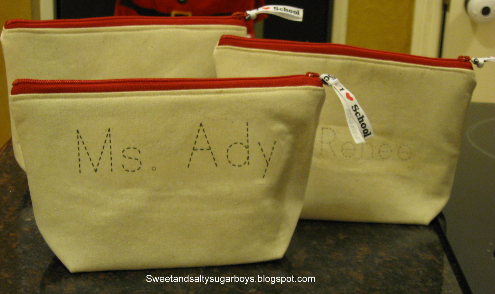 Sweet and Salty Sugar Boys Easy Teacher Pouches