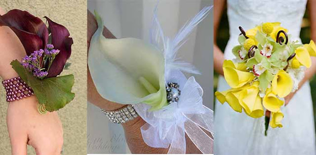 beautiful calla lilies wedding flowers