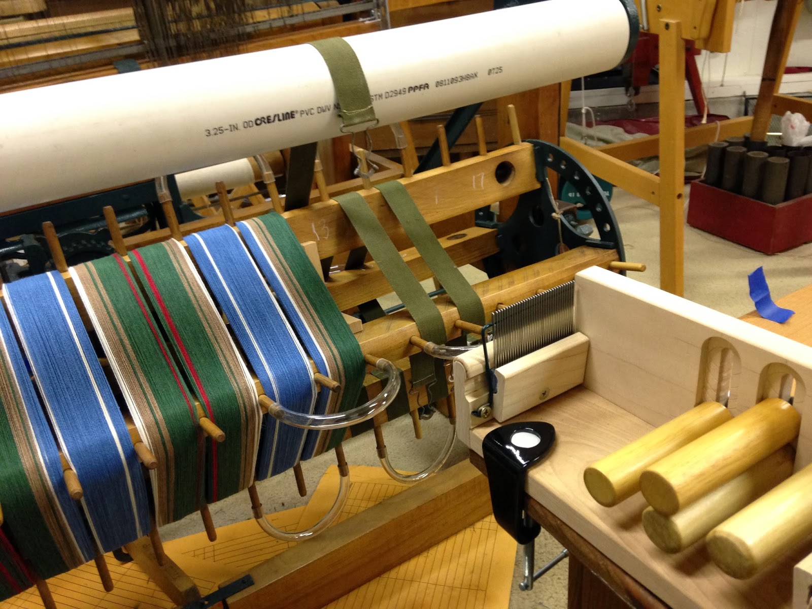 Daisy Hill Weaving Studio Weaving The Michigan Tartan on the Weaver's Delight