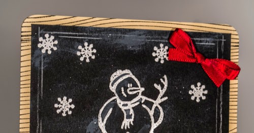 Spaß am Selbermachen: Weihnachtskarte Schneemann, die Dritte