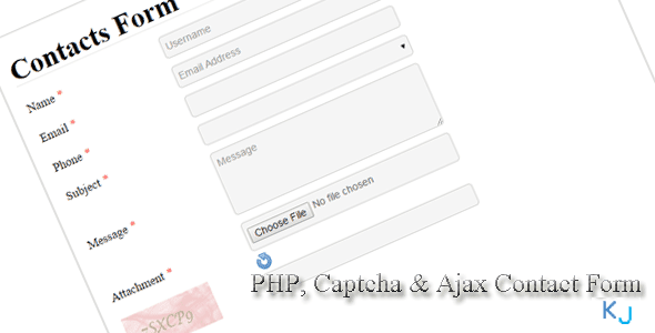 PHP Captcha Ajax Contact Form