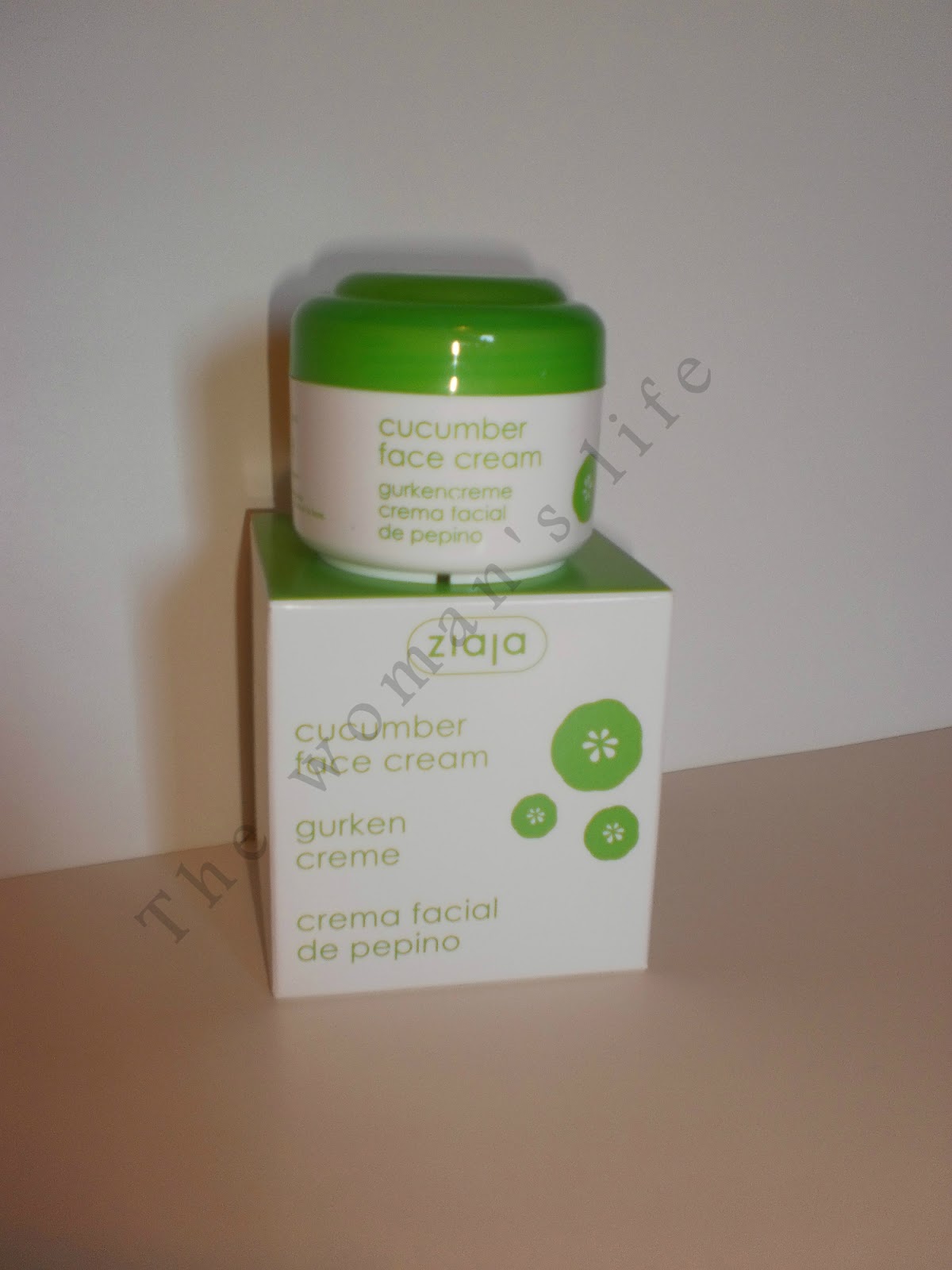 The woman´s life Crema facial de pepino Ziaja Cucumber face cream