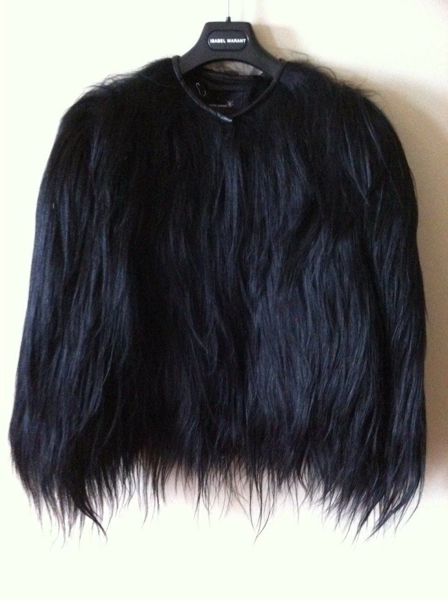 goat fur coat