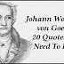 Johann Wolfgang von Goethe: 20 Quotes You Need To Read