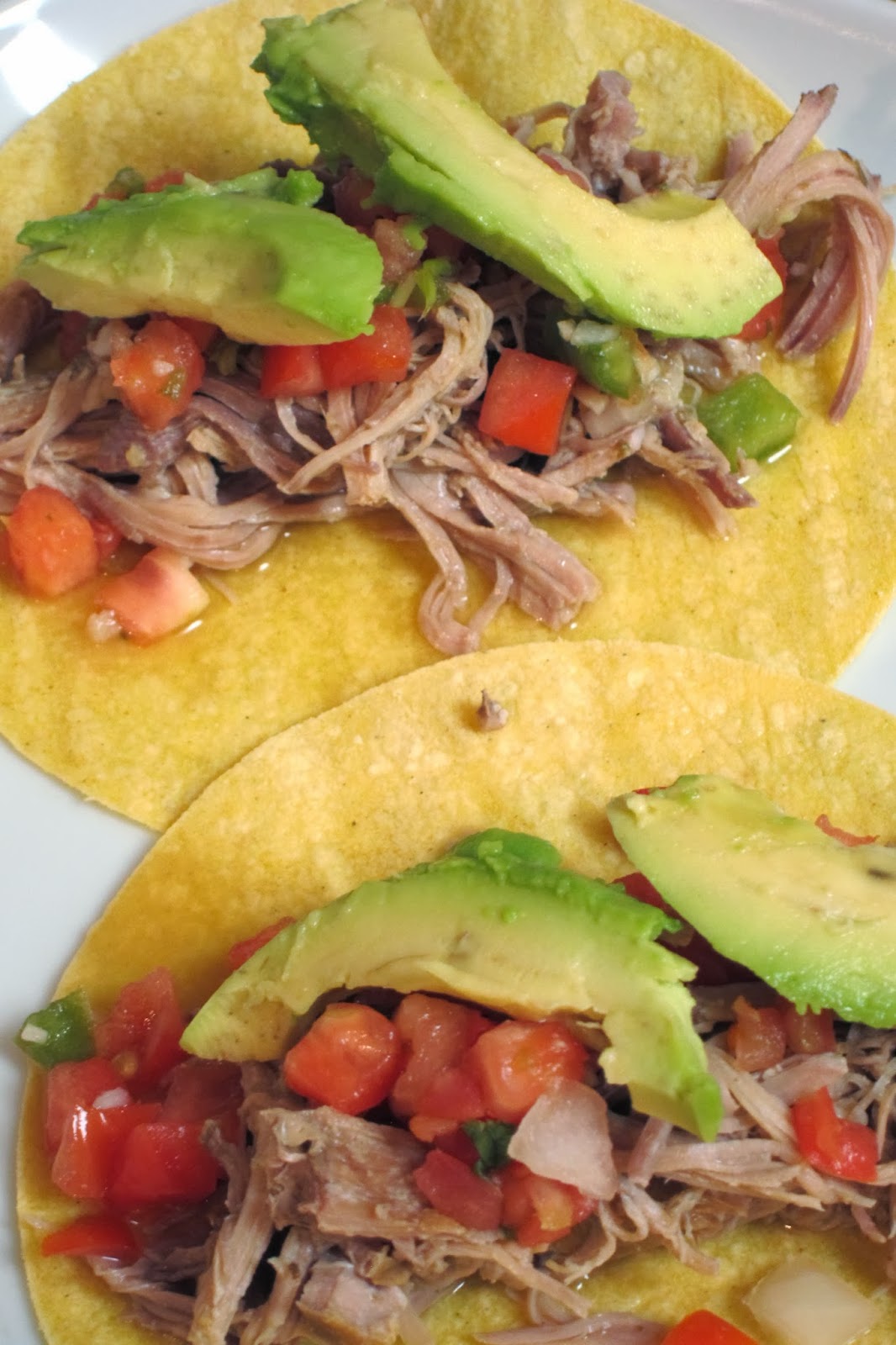 Inspired Whims: Slow Cooker Puerto Rican Shredded Pork Tacos