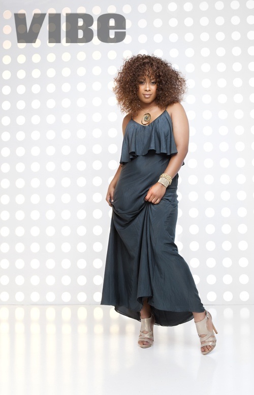 Da Brat turns ladylike for VIBE magazine.