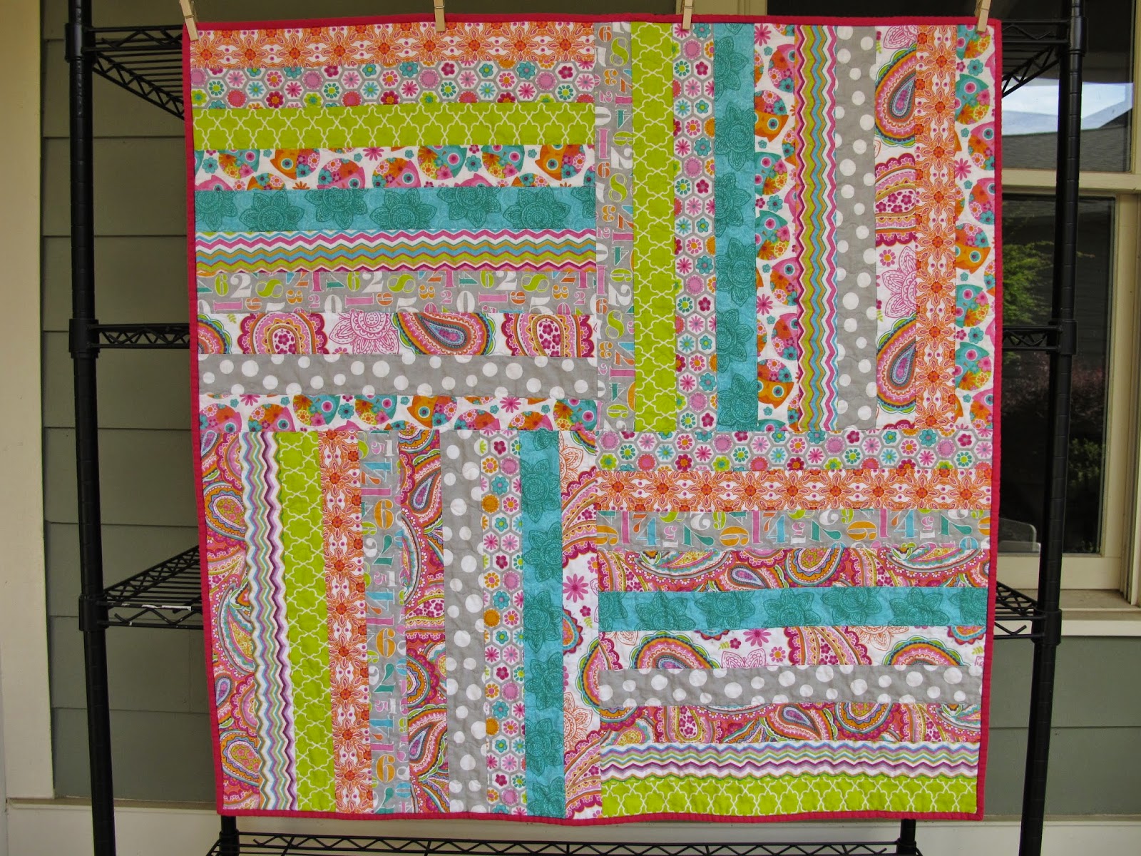 Modern Cozy Jelly Roll Baby Quilt