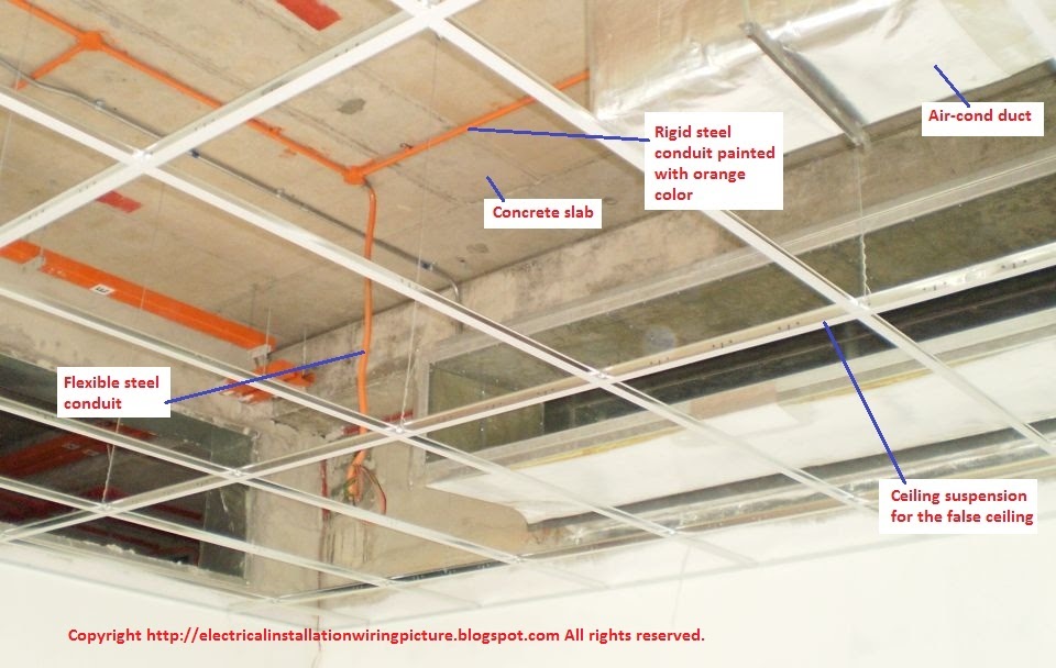 Electrical Installation Wiring Pictures: Lighting flexible conduits