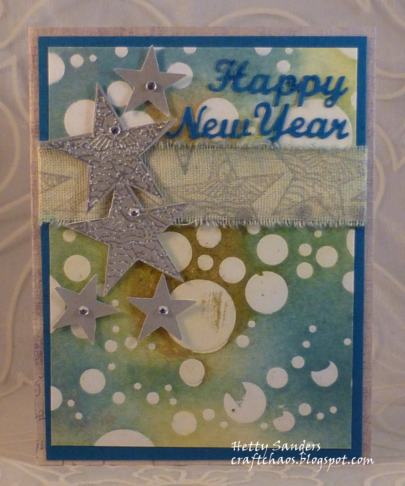 CraftChaos: Happy New Year sketch card