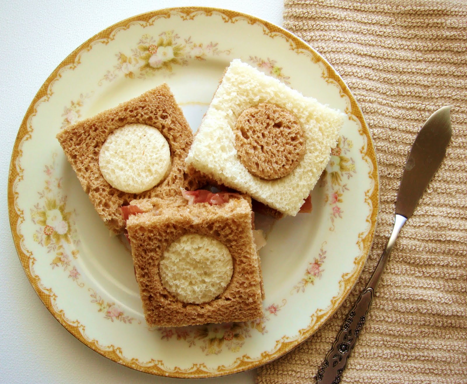 the little olive branch prosciutto tea sandwich