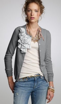 gold cardigan outfit