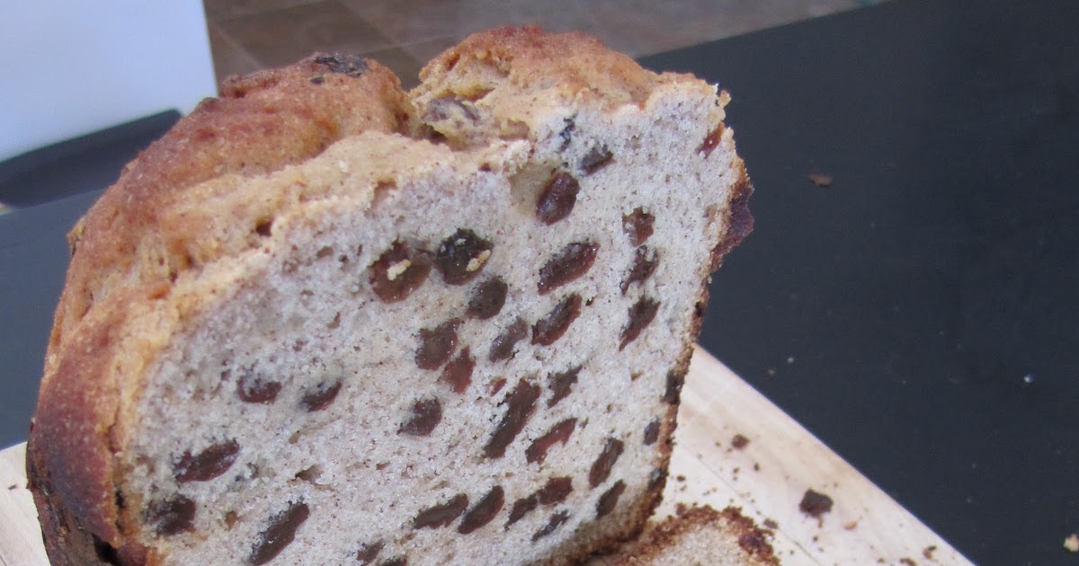 healthyish GlutenFree Cinnamon Raisin Bread (in a bread machine)