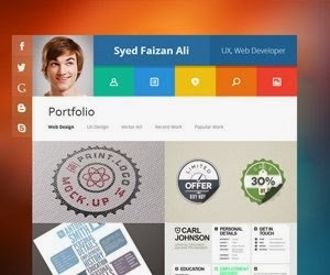 VCard Personal Blogger Template