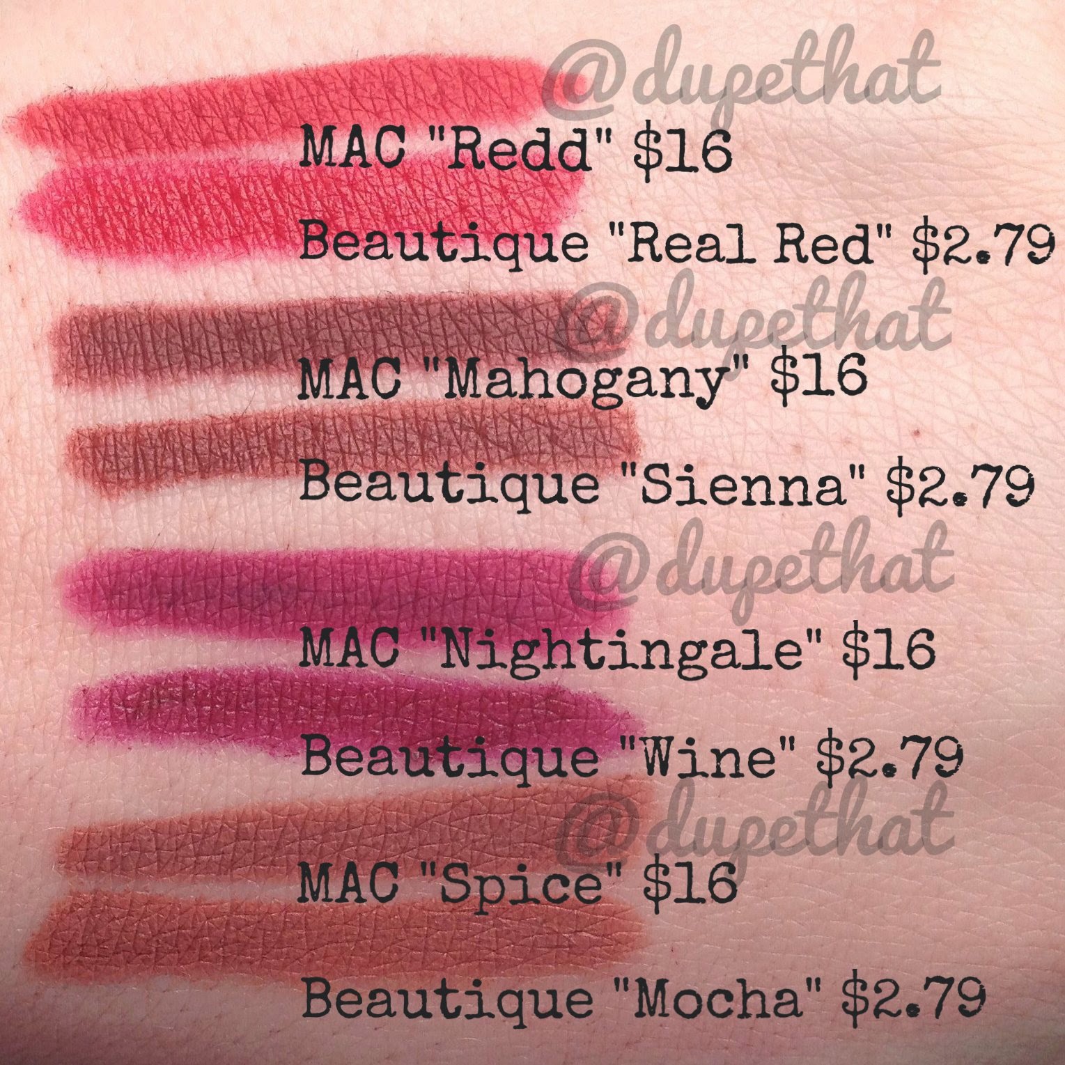 Dupethat A Few MAC Lip Liner Dupes