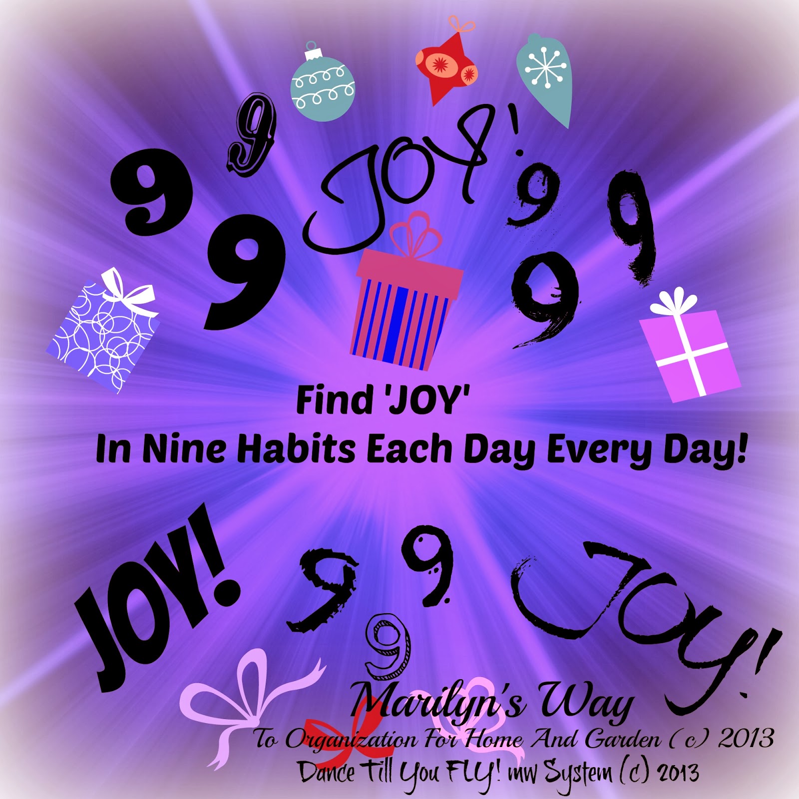 Finding Joy In The Nine Habits Each Day Every Day Marilyn's Way