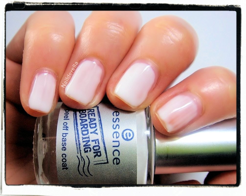 essence peel off base coat Nailderella